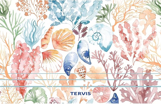 Tervis Traveler Sara Berrenson - Marine Mosaic Made in USA Double Walled Insulated Tumbler Travel Cup Keeps Drinks Cold & Hot,
