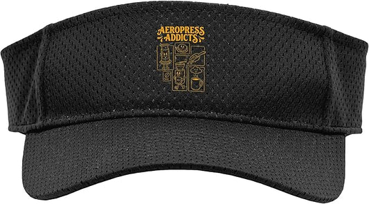 Kawaii Coffee Brewing Characters Shirts AeroPress Addicts Sport Sun Visor