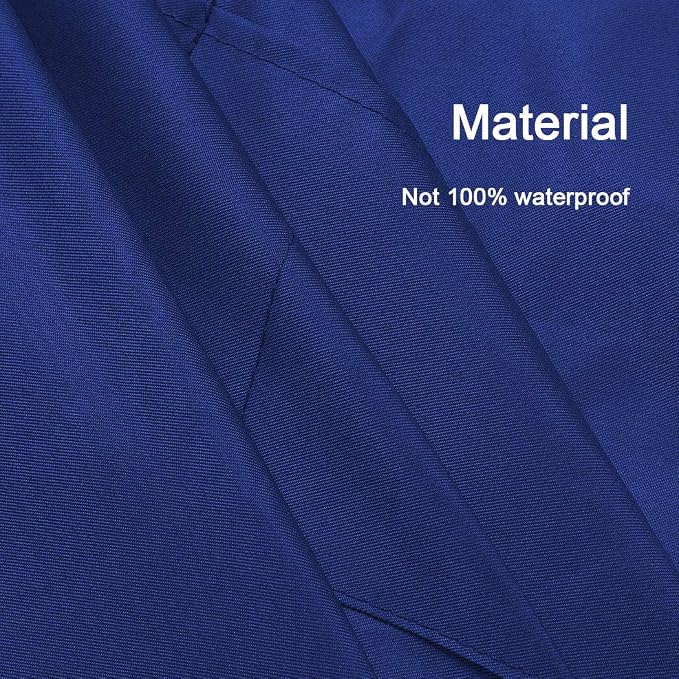 Total 6PCS Blue Bib Apron Adult with 2 Pockets for Women Men Chef Cooking Kitchen (6, Deep Blue) - Image 6