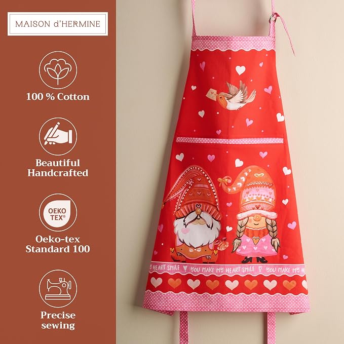 Maison d' Hermine 100% Cotton Apron for women with Pocket Kitchen Chef Apron for Men Cooking Mothers Day Gifts - Image 2