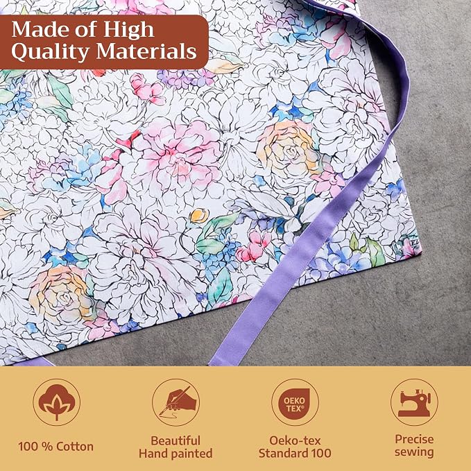 Maison d' Hermine 100% Cotton Apron for women with Pocket Kitchen Chef Apron for Men Cooking Mothers Day Gifts - Image 3