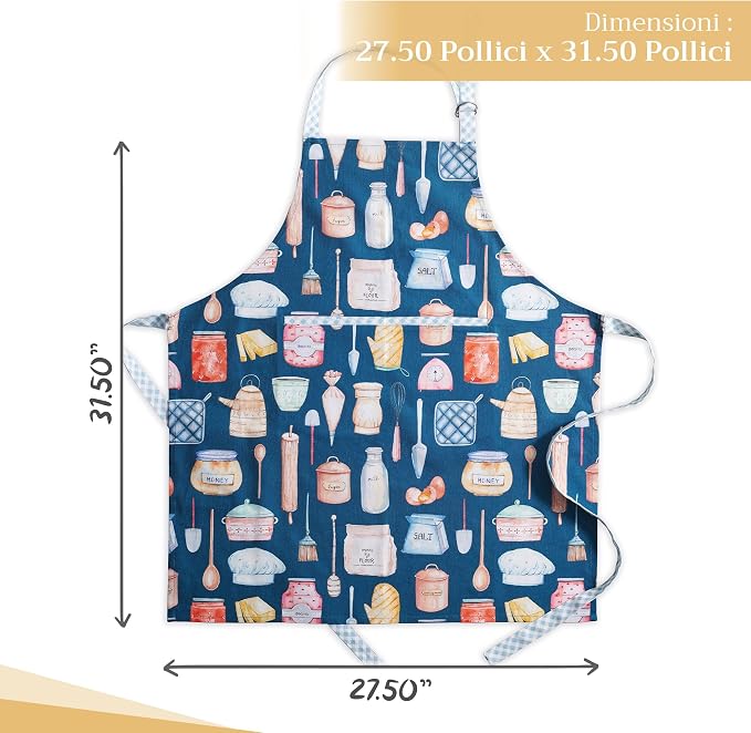 Maison d' Hermine 100% Cotton Apron for women with Pocket Kitchen Chef Apron for Men Cooking Mothers Day Gifts - Image 4