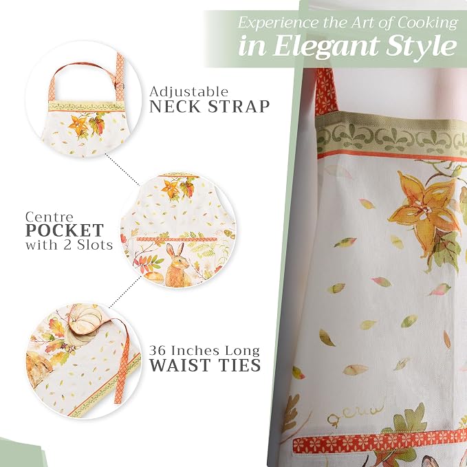 Maison d' Hermine 100% Cotton Apron for women with Pocket Kitchen Chef Apron for Men Cooking Mothers Day Gifts - Image 6