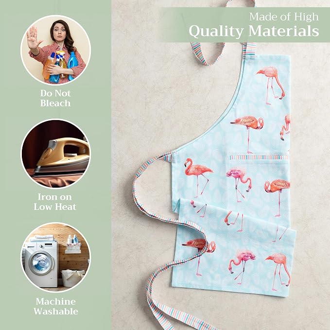 Maison d' Hermine 100% Cotton Apron for women with Pocket Kitchen Chef Apron for Men Cooking Mothers Day Gifts - Image 3