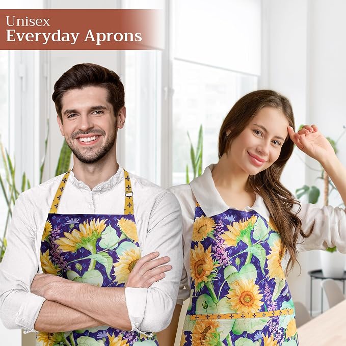 Maison d' Hermine 100% Cotton Apron for women with Pocket Kitchen Chef Apron for Men Cooking Mothers Day Gifts - Image 6