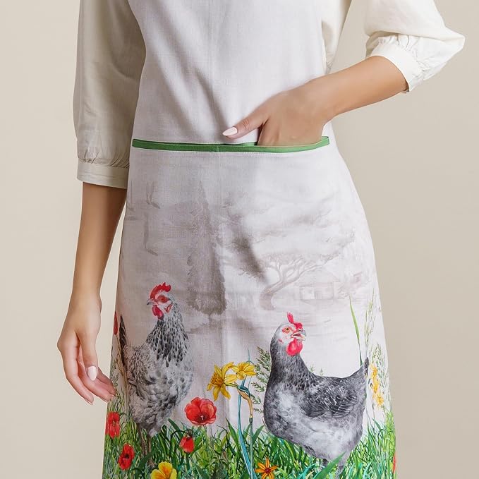 Maison d' Hermine 100% Cotton Apron for women with Pocket Kitchen Chef Apron for Men Cooking Mothers Day Gifts - Image 8