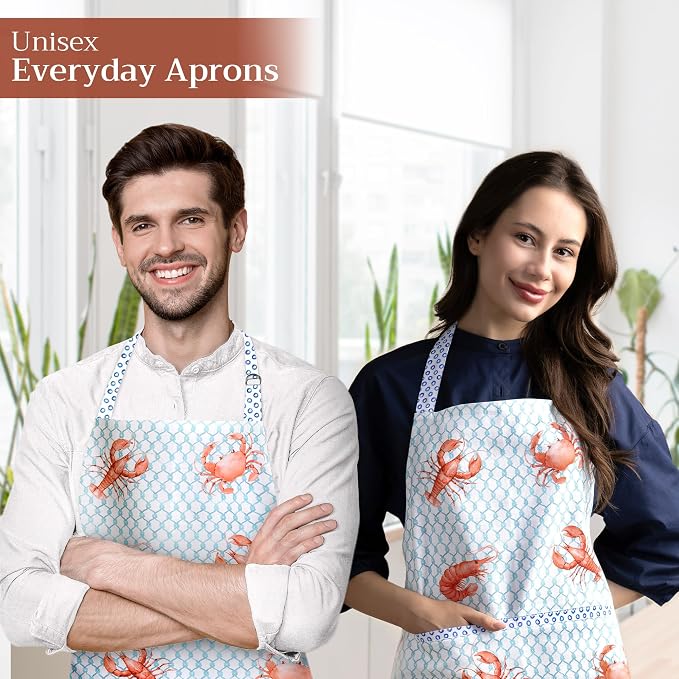 Maison d' Hermine 100% Cotton Apron for women with Pocket Kitchen Chef Apron for Men Cooking Mothers Day Gifts - Image 6