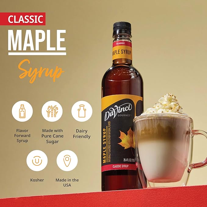 DaVinci Gourmet Maple Syrup, 25.4 Fluid Ounces (Pack of 1)