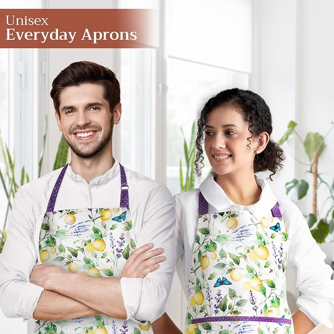 Maison d' Hermine 100% Cotton Apron for women with Pocket Kitchen Chef Apron for Men Cooking Mothers Day Gifts - Image 6