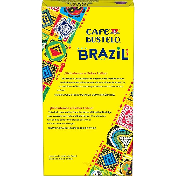 Café Bustelo Aluminum Espresso Capsules, Brazil Blend, Nespresso Original Line Compatible, Intensity 11, 40 Count