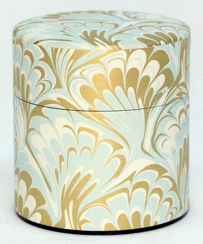 Tea Tin Canister: Florence Collection Wide 3.5oz (100g) TSC-050, Japan