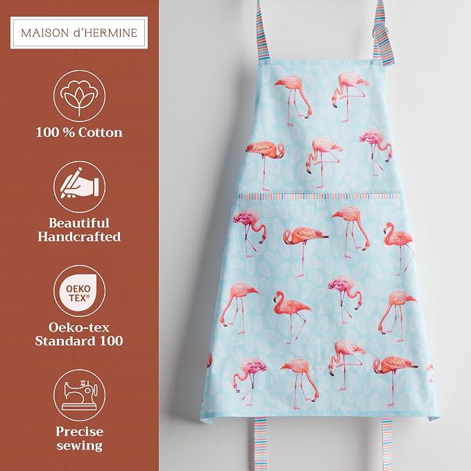Maison d' Hermine 100% Cotton Apron for women with Pocket Kitchen Chef Apron for Men Cooking Mothers Day Gifts - Image 2