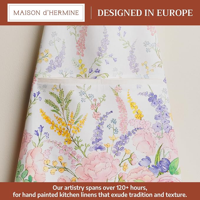 Maison d' Hermine 100% Cotton Apron for women with Pocket Kitchen Chef Apron for Men Cooking Mothers Day Gifts - Image 2