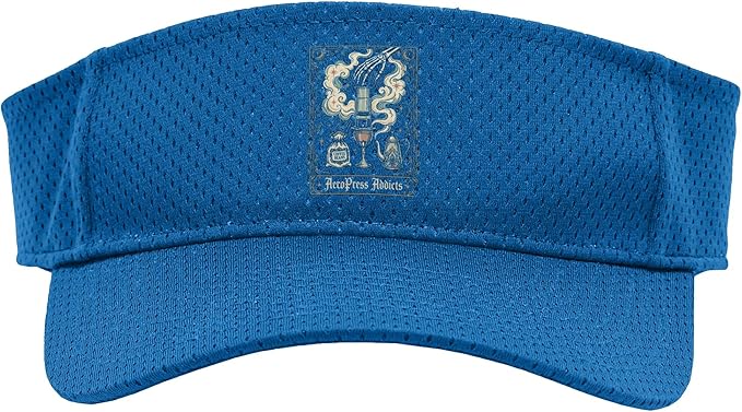 Gothic AeroPress Coffee Shirts Mystical Coffee Brewing Scene Sport Sun Visor