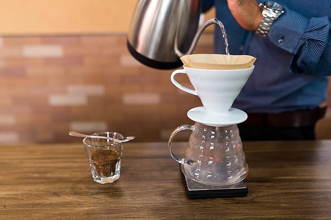 Premium No. 2 Unbleached Coffee Filters - 100ct Heavy-Weight 54g Japanese Paper for V60 & Pour Over - Virgin Pulp & 50% Hemp Fibers - Zero-Odor - Double Reinforced Seams - 3rd Wave Filters
