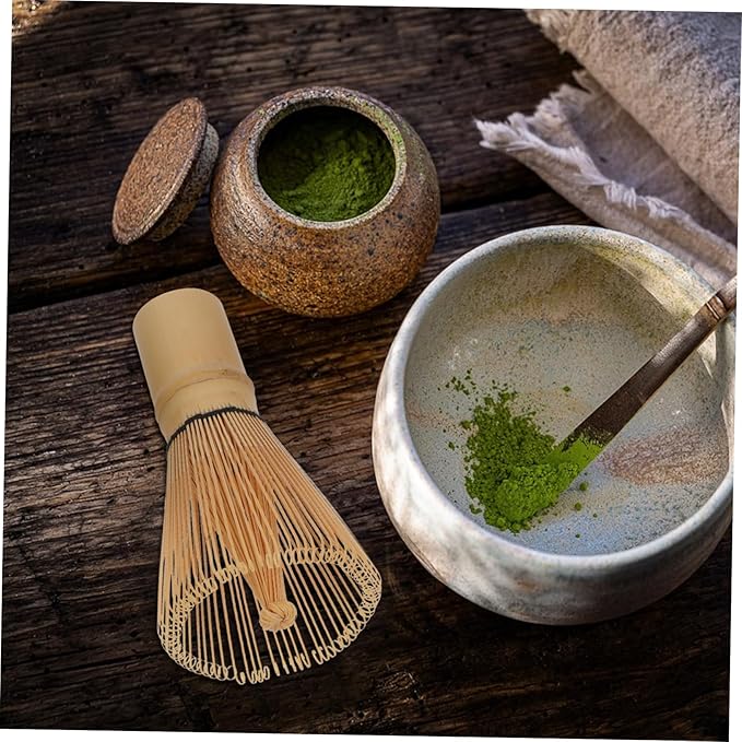 Luxshiny 80pieces Matcha Bamboo Whisk Traditional Japanese Tea Tool for Authentic Matcha Preparation Reusable and Easy to Clean Whisk for Tea Ceremonies