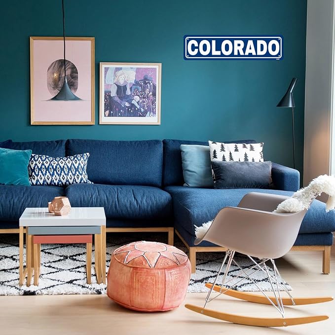 Colorado Sign Road Decor Metal Tin Signs Street Road Sign for Cafes Bar Pub Beer Club Wall Home Decor 16X4 Inches - Image 5