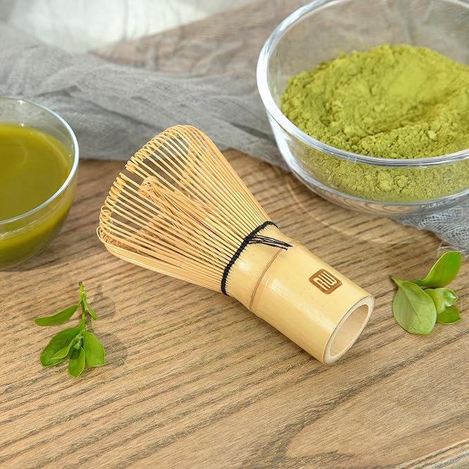 Restaurantware Dojo 2.3 Inch x 4.1 Inch Matcha Whisk 1 Durable Matcha Brush - For Traditional Tea Ceremonies Heat-Resistant Natural Bamboo Matcha Stirrer Sustainable
