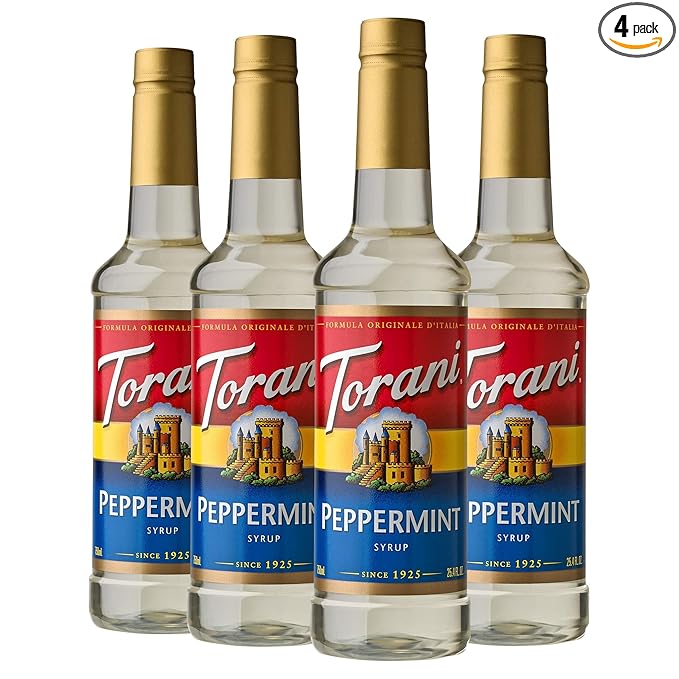Torani Syrup, Peppermint, 25.4 Ounces (Pack of 4)