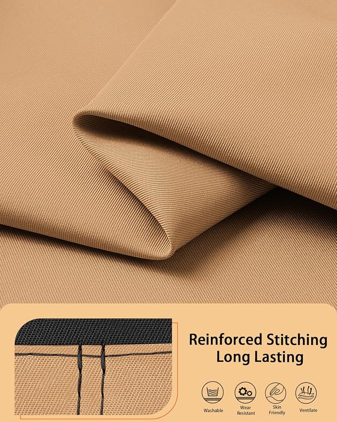 Slohif Reversible Server Apron 6 Pockets - Waist Apron for Waitress Women Half Serving Short Apron for Waiter - Image 4