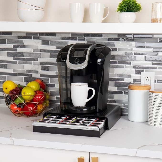 Mind Reader Single Serve Coffee Pod Drawer, 36 Pod Capacity, Countertop Organizer, Breakroom, 12.75"L x 13"W x 3"H, Black (Pack of 6) - Image 2