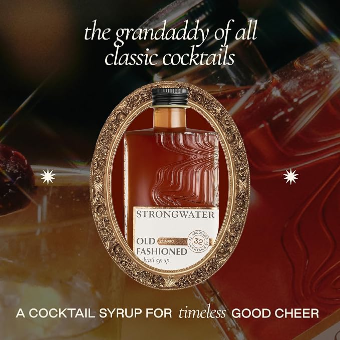 Strongwater Old Fashioned Mix - Makes 32 Cocktails - Handcrafted Old Fashioned Syrup with Bitters, Orange, Cherry, Organic Demerara Sugar - Craft Cocktail Mixer, Just Mix with Bourbon,Whiskey - 1 Pack - Image 3