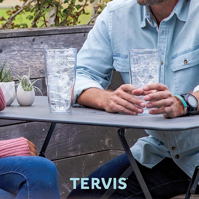 Tervis Sara Berrenson - Atlantica Collection Made in USA Double Walled Insulated Tumbler Travel Cup Keeps Drinks Cold & Hot, 24oz, Crab
