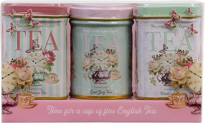 New English Teas Retro Time for Tea Vintage Tin with 70g Loose Tea