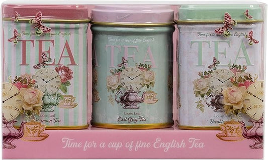 New English Teas Retro Time for Tea Vintage Tin with 70g Loose Tea