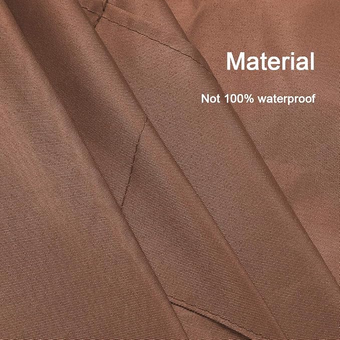 Total 6PCS Brown Bib Apron Adult with 2 Pockets for Women Men Chef Cooking Kitchen (6, Brown) - Image 6