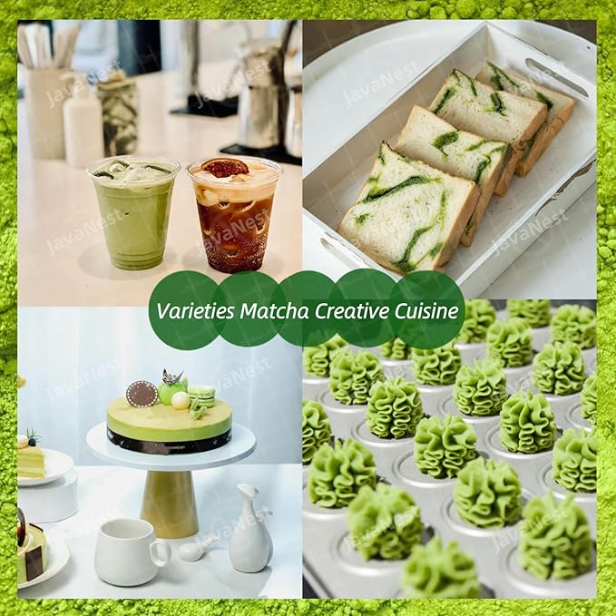 Matcha Whisk Set, 6-Piece Matcha Making Kit, Macha Tea Set, (Chasen Holder), Ceramic Whisk Holder, Matcha Starter Sifter, Bamboo Scoop, Spoon Japanese Tea Tools For Ceremony Gift (Green)