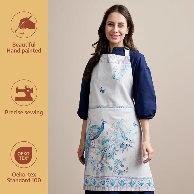Maison d' Hermine 100% Cotton Apron for women with Pocket Kitchen Chef Apron for Men Cooking Mothers Day Gifts - Image 2