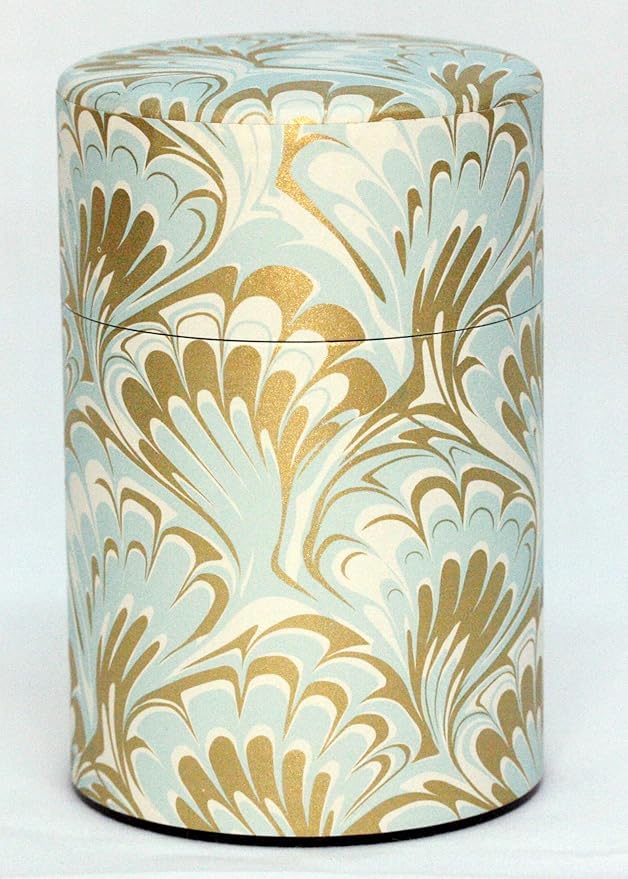 Tea Tin Canister: Florence Collection Long 5.3oz (150g) TSC-050, Japan