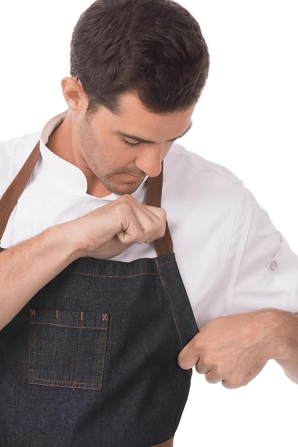 Chef Works Unisex Memphis Chefs Bib Apron - Image 3