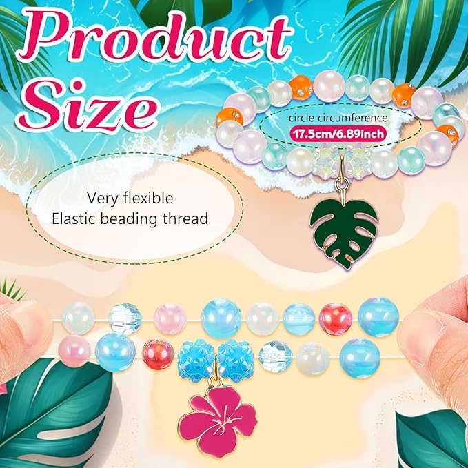 Ecally 12 Pcs Hawaiian Princess Party Favors Tropical Party Decorations Palm Leave Aloha Hibiscus Flowers Hawaii Bracelets Bulk Animation Themed Birthday Supplies for Women