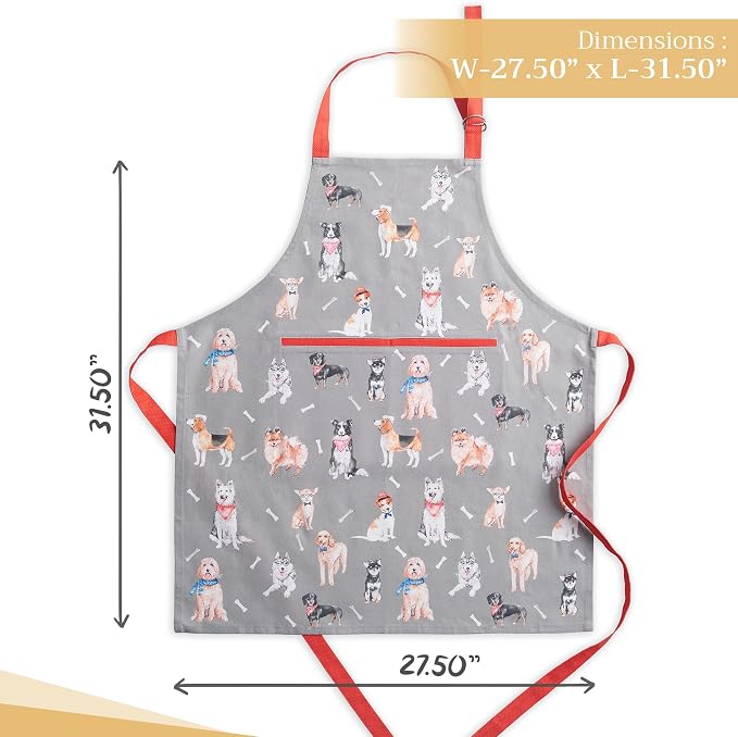 Maison d' Hermine 100% Cotton Apron for women with Pocket Kitchen Chef Apron for Men Cooking Mothers Day Gifts - Image 4
