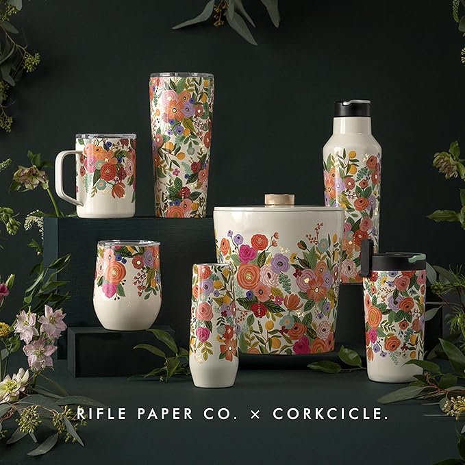 Corkcicle Keep Fresh Canister - Preserves Freshness for Coffee & Pantry Items - Airtight Seal - Internal Air Compressor - BPA-Free - Gift for Mom - Great for Mother's Day or Christmas - Rifle Paper