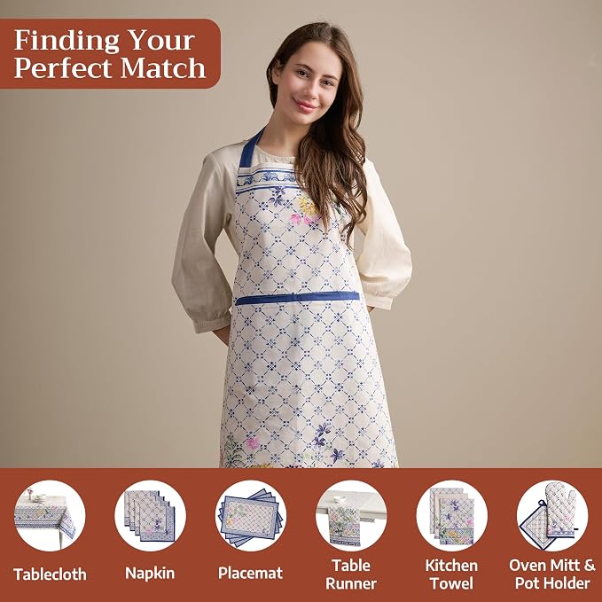 Maison d' Hermine 100% Cotton Apron for women with Pocket Kitchen Chef Apron for Men Cooking Mothers Day Gifts - Image 4