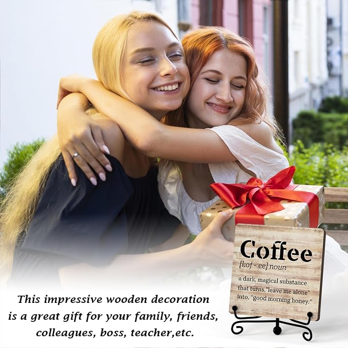 Coffee Bar Decor For Bar, Funny Cute Coffee Signs For Station Cafe Shop, Table Desk Kitchen Shelf Corner Decorations And Accessories (coffe-01) - Image 6