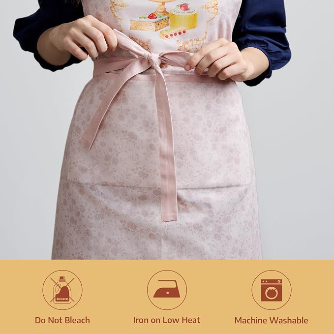 Maison d' Hermine 100% Cotton Apron for women with Pocket Kitchen Chef Apron for Men Cooking Mothers Day Gifts - Image 8