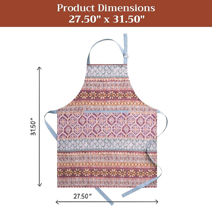 Maison d' Hermine 100% Cotton Apron for women with Pocket Kitchen Chef Apron for Men Cooking Mothers Day Gifts - Image 7