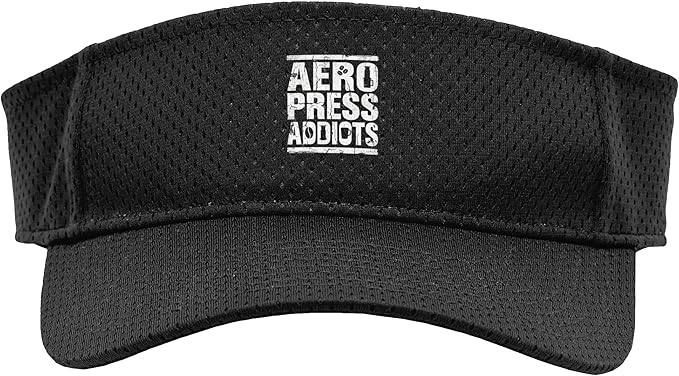 Bold AeroPress Coffee Addict Shirts AeroPress Addicts Sport Sun Visor