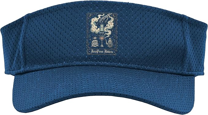 Gothic AeroPress Coffee Shirts Mystical Coffee Brewing Scene Sport Sun Visor