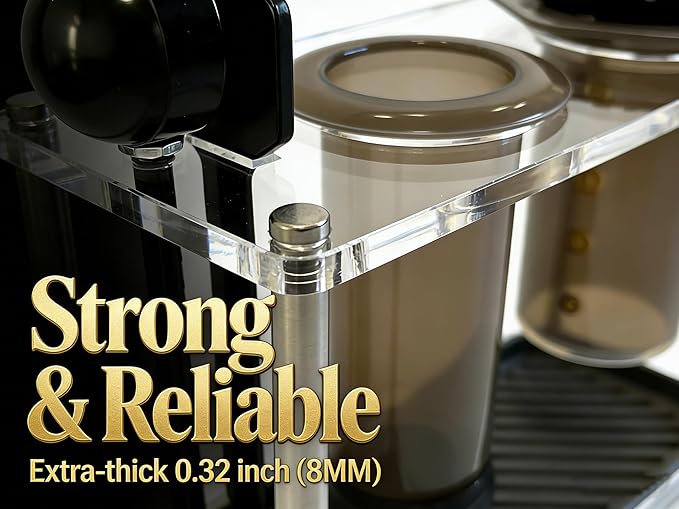 Organizer Stand for AeroPress holder Compact Storage for AeroPress Original Clear(Not For XL) Includes Dripper Mats