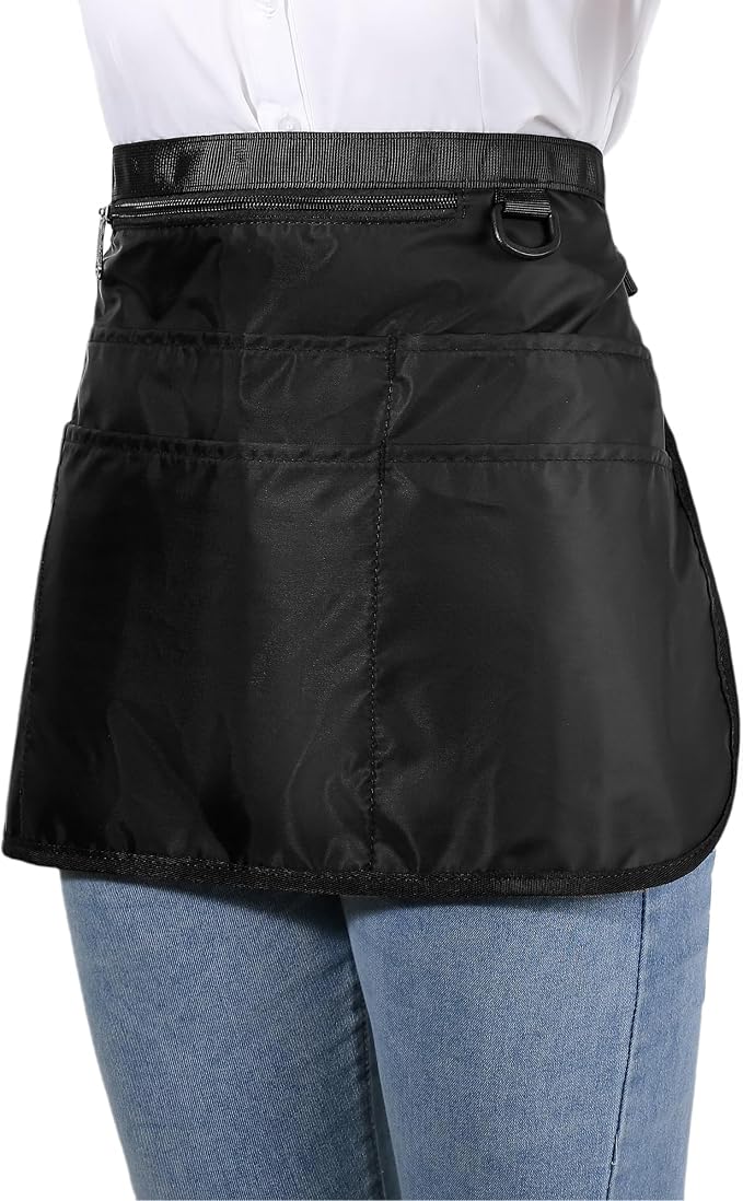 Barber Apron with 7 Pockets, Hair Stylist Apron for Men Women, Waterproof and Bleach-proof Hairdresser Bag for Cosmetology - Image 5
