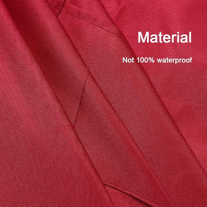 Total 6PCS Deep Red Bib Apron for Women Adult Unisex Durable Comfortable with 2 Front Pockets Washable Chef Aprons for Cooking Baking Kitchen Restaurant Crafting Painting. - Image 5