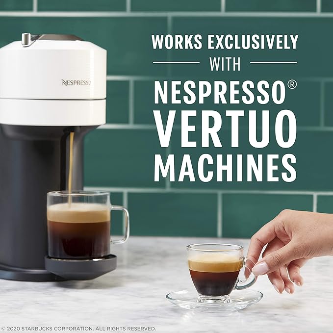 Starbucks by Nespresso Vertuo, Blonde & Dark Roast Variety Pack Coffee & Espresso, 50-count Coffee and Espresso Pods, Brews 7.8 oz and 1.35 oz.