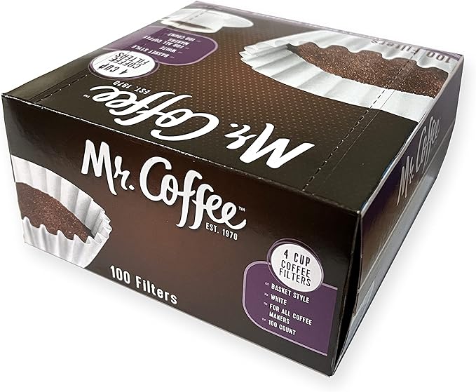 Mr. Coffee 4-Cup Coffee Filters, 100 Count (Package May Vary)