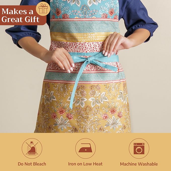 Maison d' Hermine 100% Cotton Apron for women with Pocket Kitchen Chef Apron for Men Cooking Mothers Day Gifts - Image 5