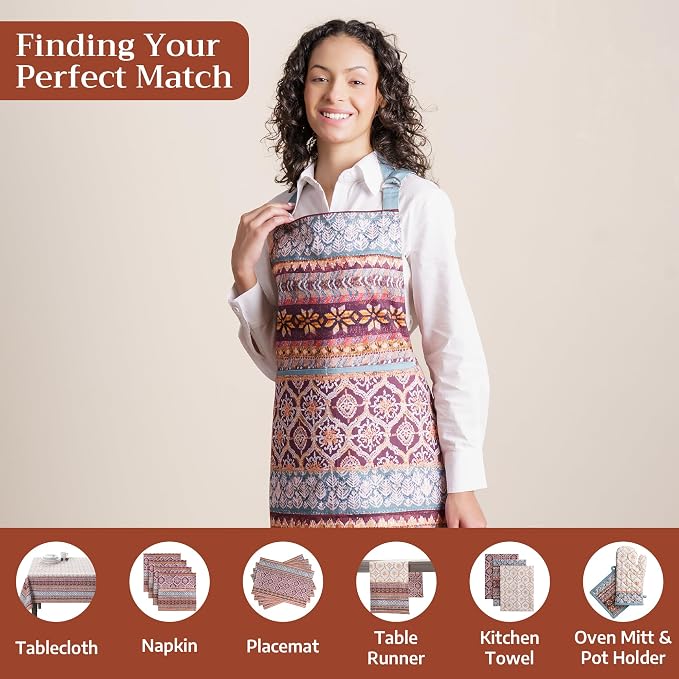 Maison d' Hermine 100% Cotton Apron for women with Pocket Kitchen Chef Apron for Men Cooking Mothers Day Gifts - Image 4